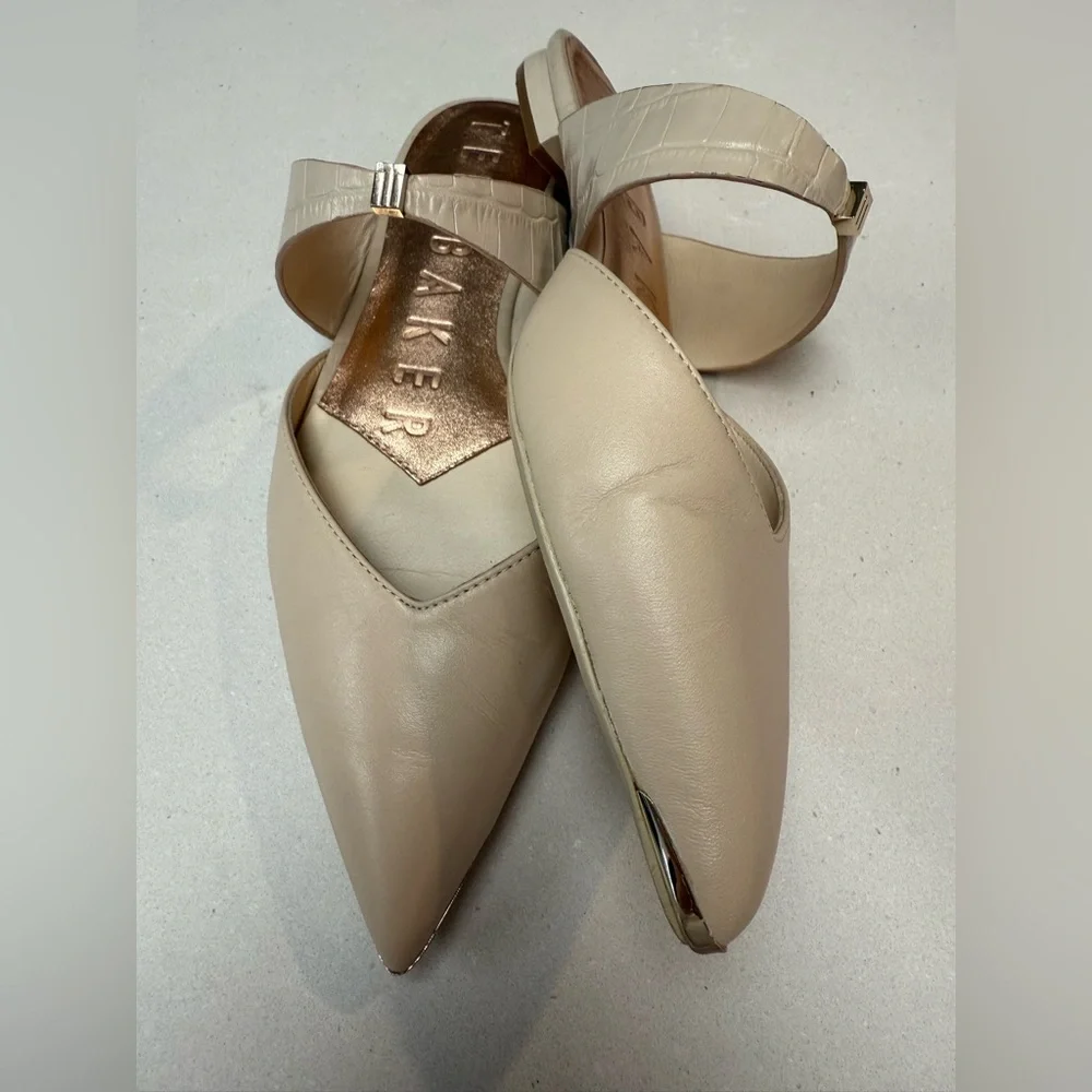 Ted Baker London Oryla pointed-toe leather mules 37.5 - Picture 9 of 9